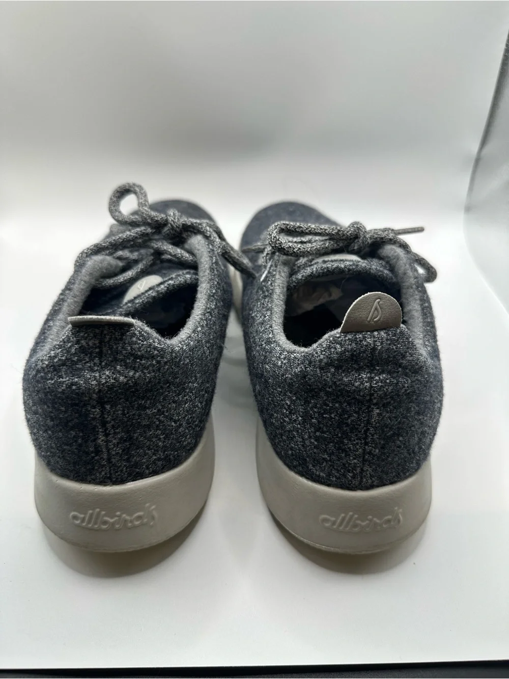 allbirds Charcoal Gray Merino Wool Lace-Up Sneakers